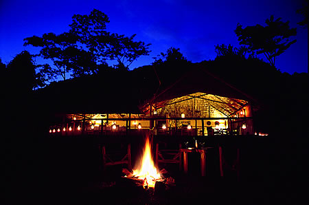 Semiliki Lodge in the evening twilight Uganda Safaris with vacationtechnician.com